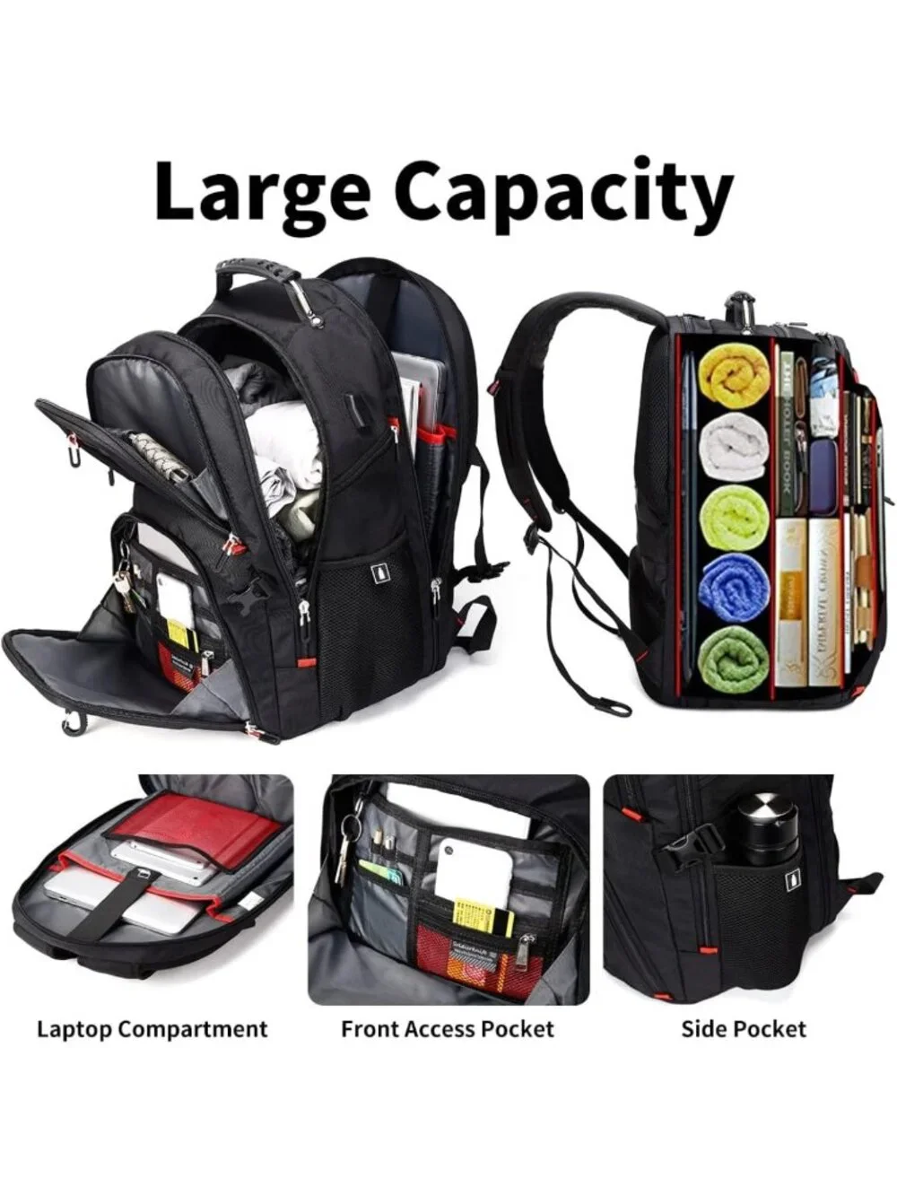 Extra Large Travel Laptop Backpack for Men | Work & College Bag, Durable
