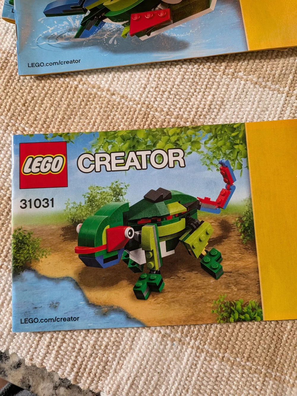 Discontinued Lego Creator Rainforest Set And 1980s Lego Storage Box With Legos