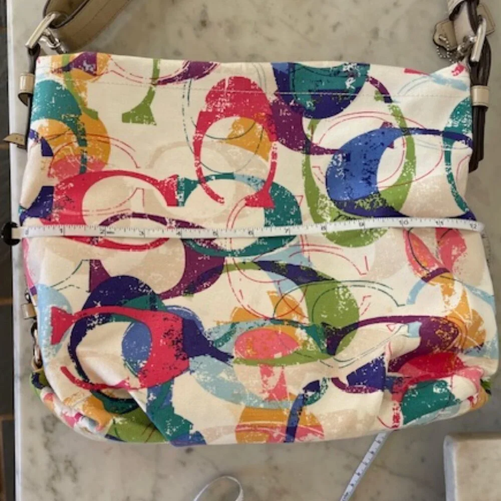 COACH Stamped Signature C Duffle Hobo Crossbody Shoulder Bag 31183E