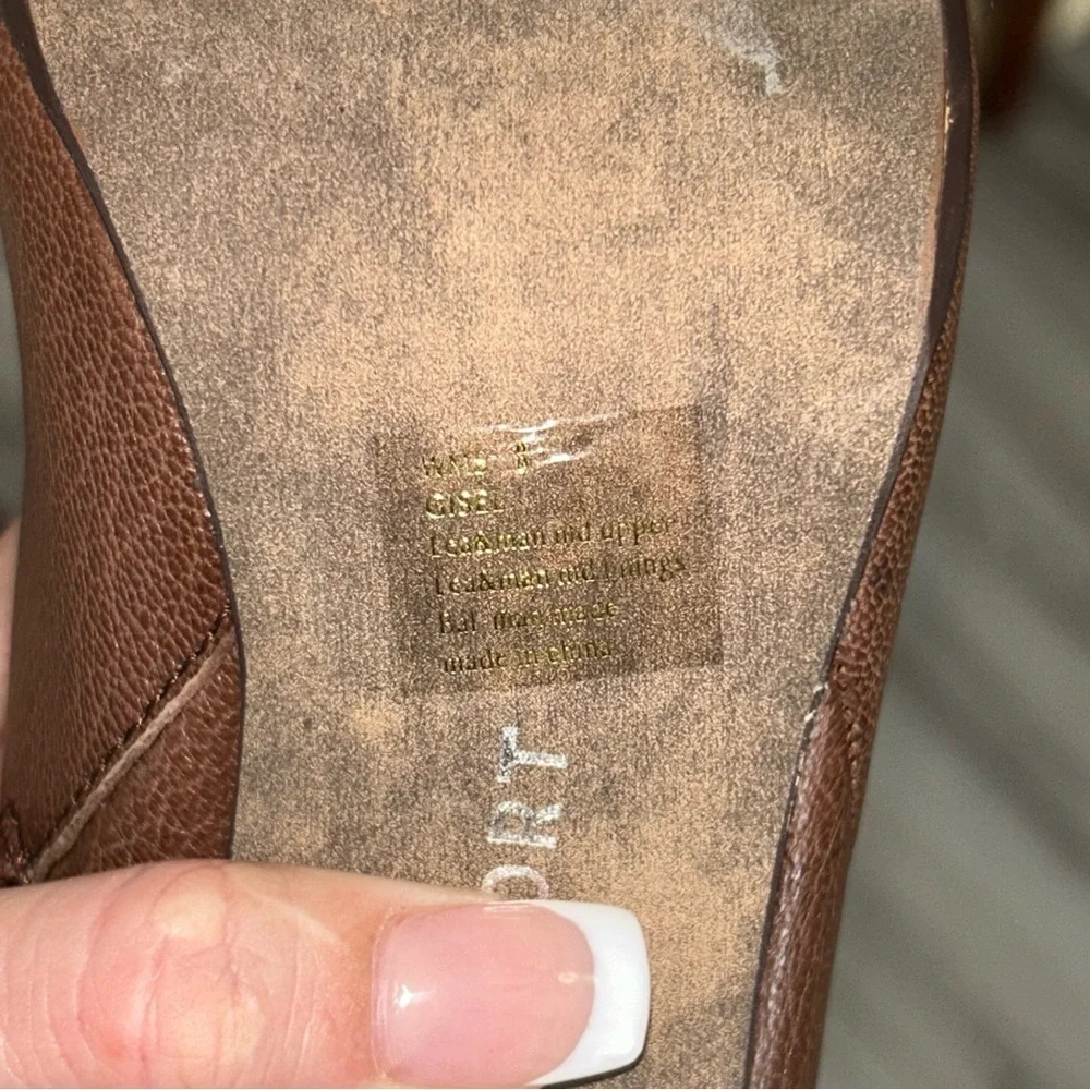 Report y2k Brown leather Over-the-Knee lace up back boots