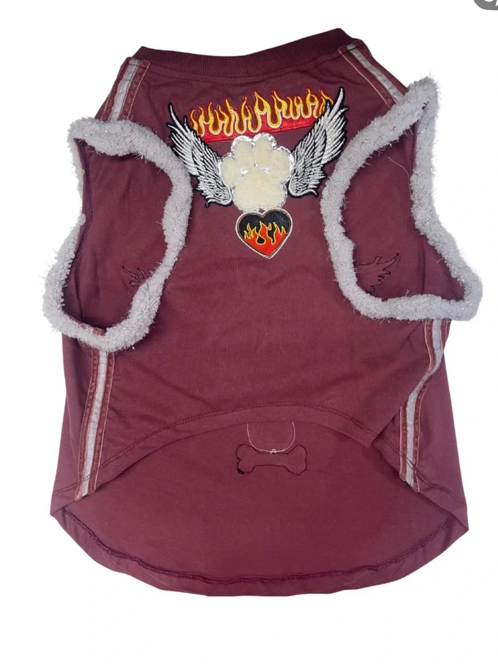 Aerosmith Rock Band Boston MA Maroon Dog Tee - Stylish Pet Shirt
