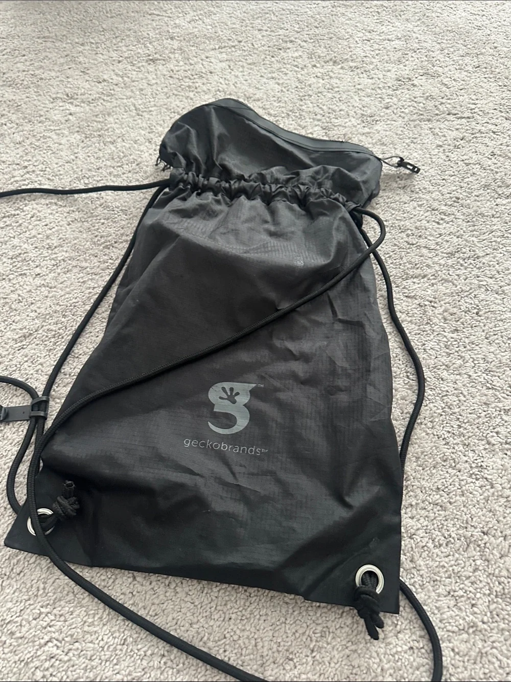 RON JON Black Waterproof Drawstring Swim Bag