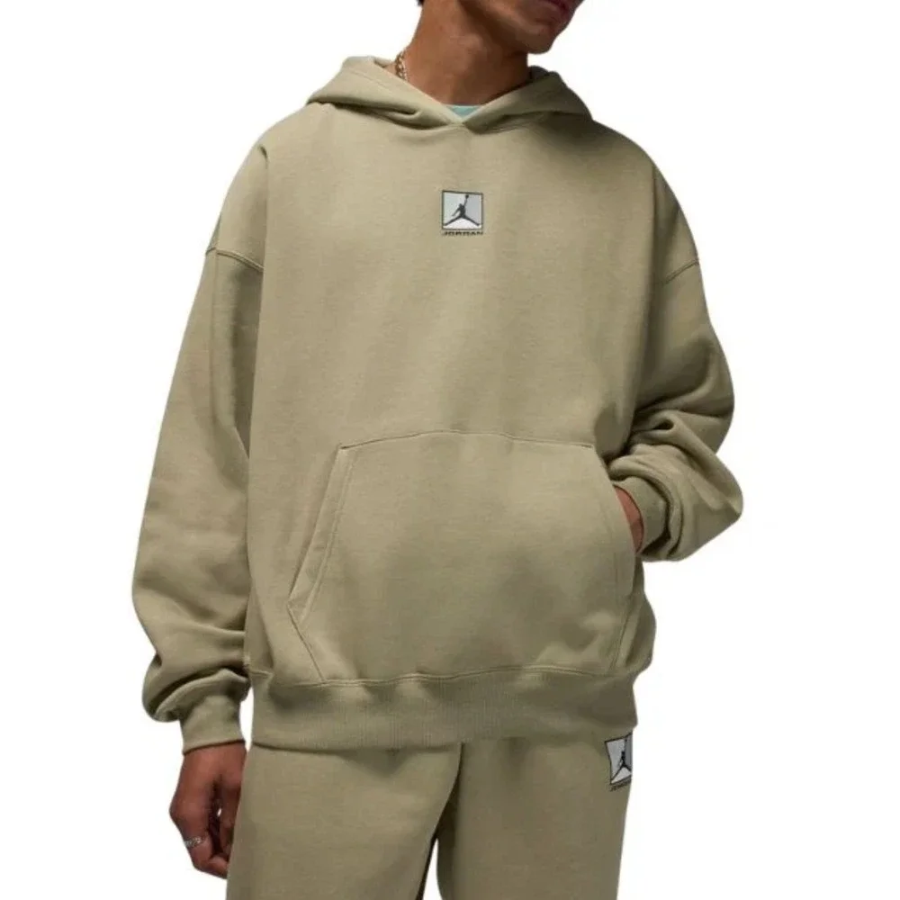 New Air Jordan Sz Large Brooklyn Fleece Graphic Pullover Hoodie Men's HV0544-205