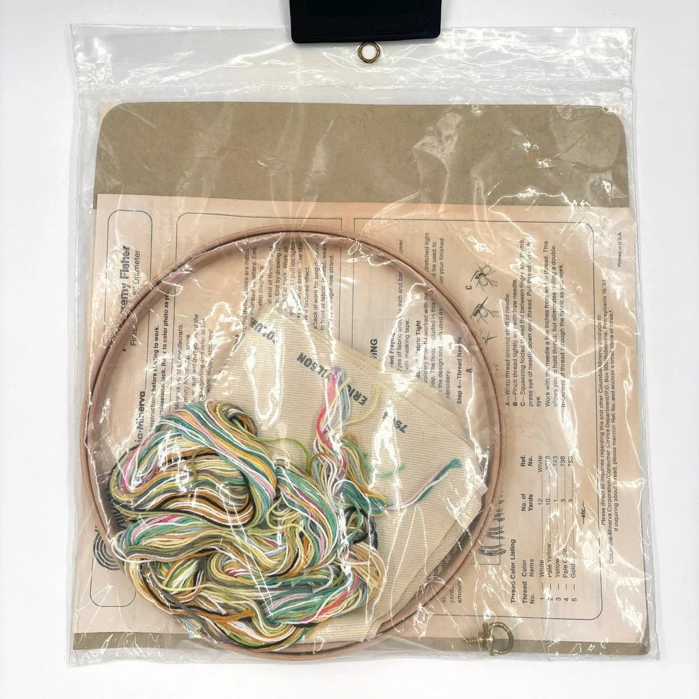 SEALED Columbia-Minerva Crewel‎ Embroidery Kit Jeremy Fisher Frog Erica Wilson