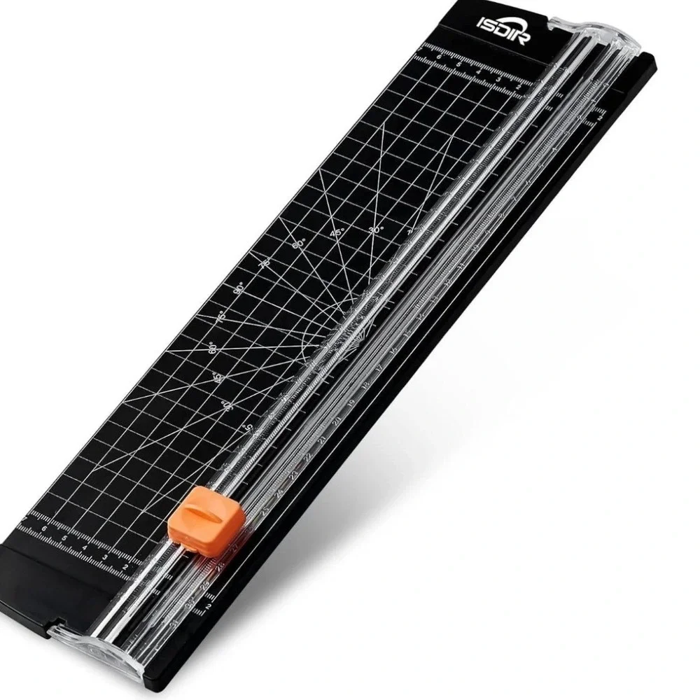 ISDIR Paper Trimmer Cutter‎ 12 Inch Blade Safety Guard Rotary Guillotine