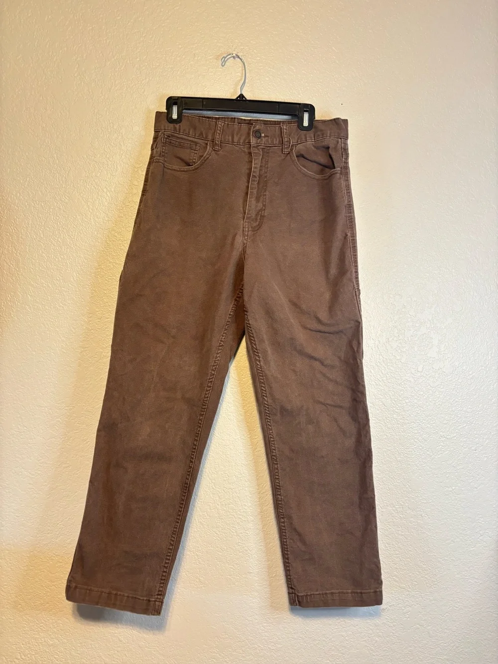 RSQ Loose Brown Pants Utility Carpenter Worker Relaxed 30x30