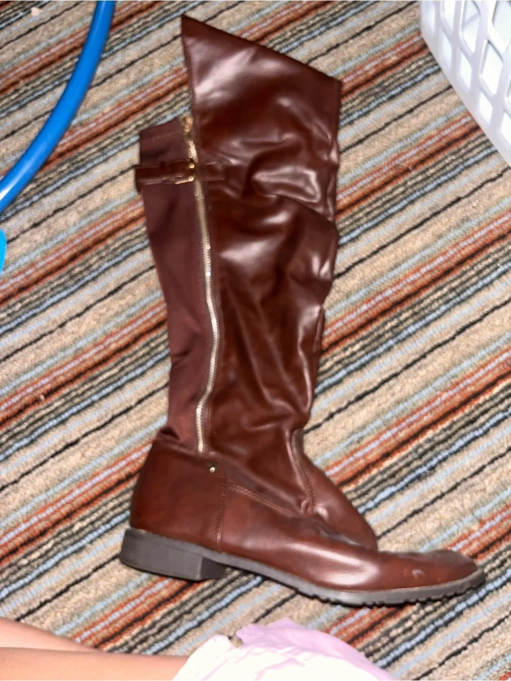Classic Over-the-Knee Riding Boots in Chestnut