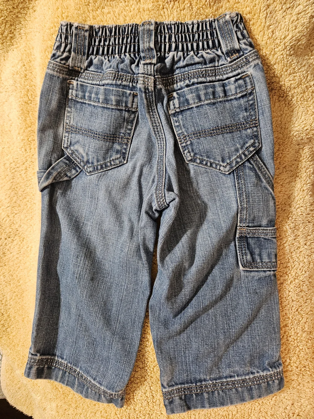 Old Navy Medium Blue Kids Denim Cargo Jeans Pull-On