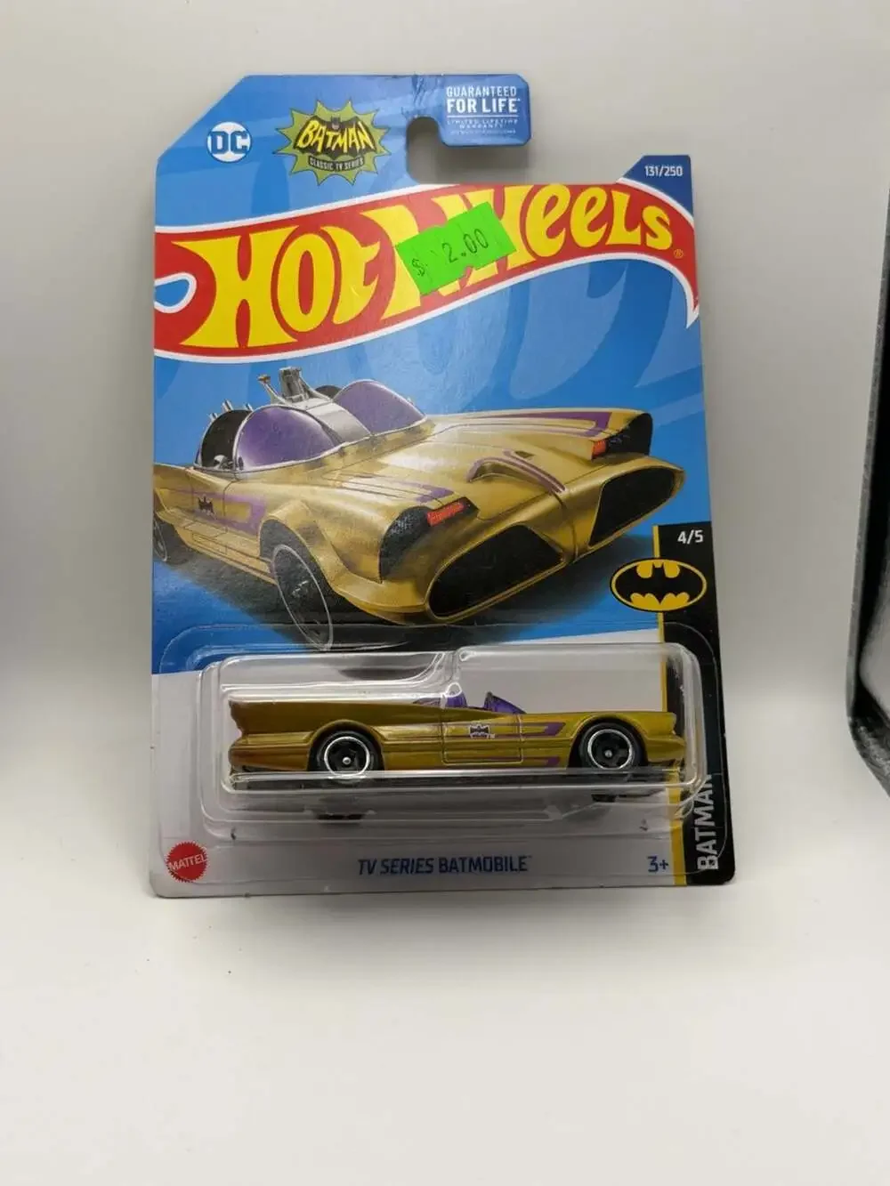Hot Wheels Batman Classic TV Series Batmobile Gold Variant 131/250