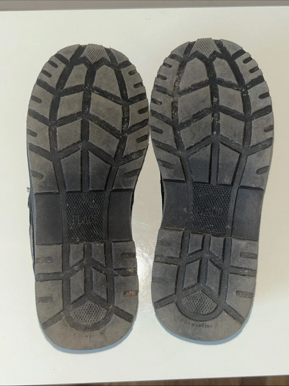 sold Boys Casual Leather Hook-and-Loop Shoes - Dark Brown size 13