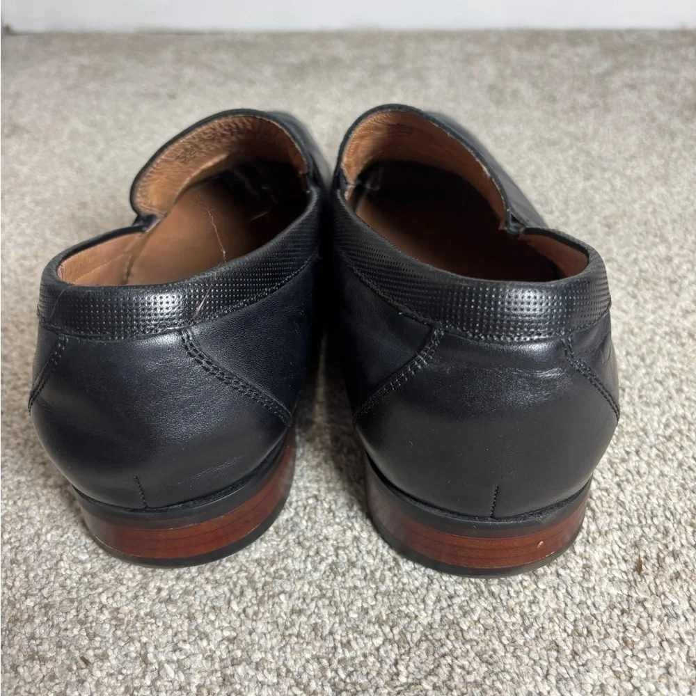 Florsheim Postino Moc Toe  Penny Loafer Mens 13EEE Black Leather Shoes