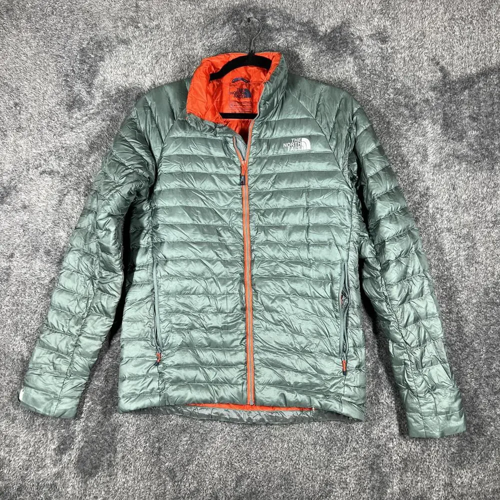 The North Face Summit Series Jacket Mens S Green Puffer Insulated Lightweight