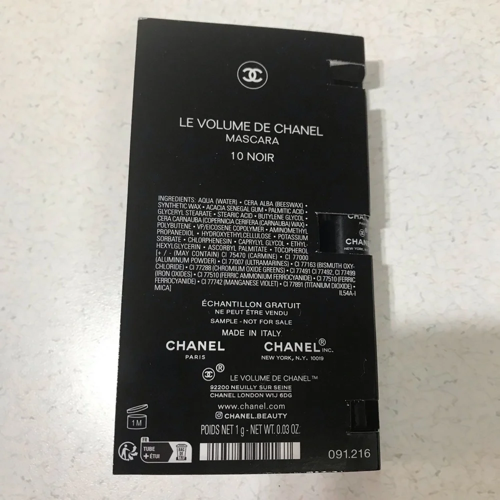 CHANEL Small Dust Bag & Sample Mascara Makeup Remover Cleansing Cream Face Cream