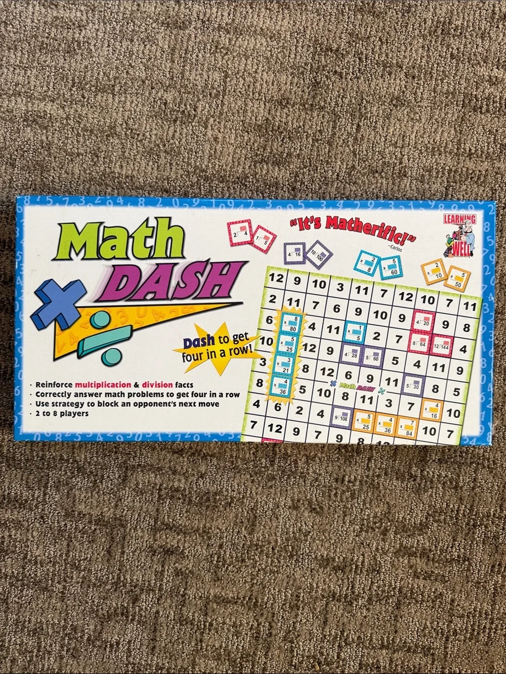 Math Dash Educational Game for Kids - Blue & Yellow