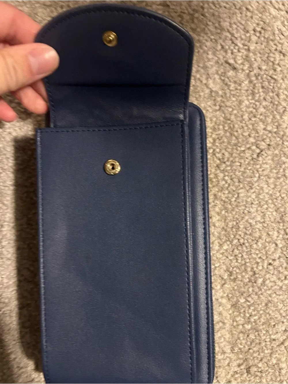 Navy Crossbody Phone Wallet