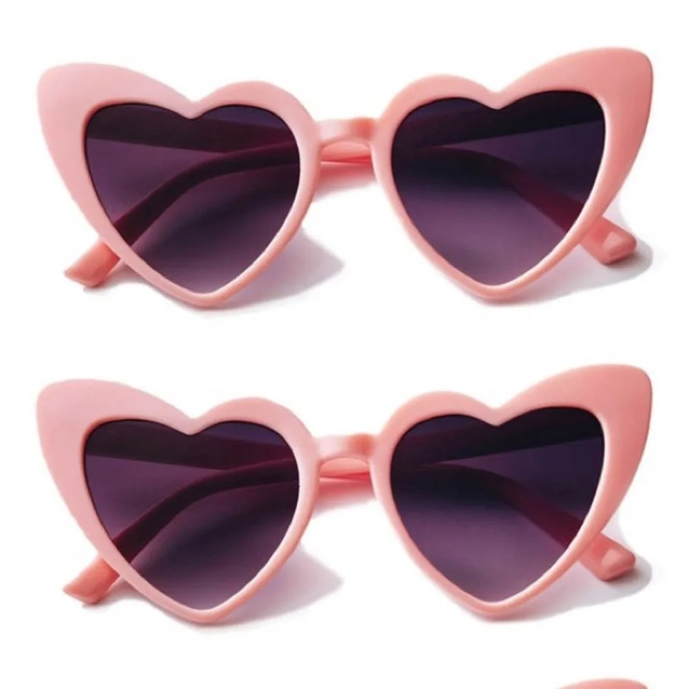 Retro Heart Sunglasses Pink NWT Bachelorette Party Birthday Valentine’s Day