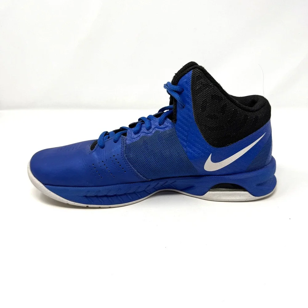Nike Air Visi Pro VI Basketball‎ Shoes Athletic Mid Top Blue White Black 8.5