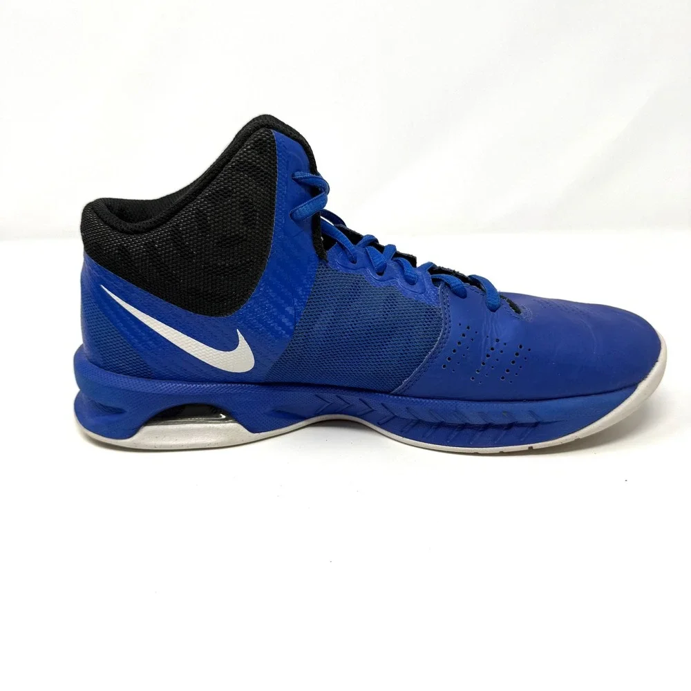 Nike Air Visi Pro VI Basketball‎ Shoes Athletic Mid Top Blue White Black 8.5