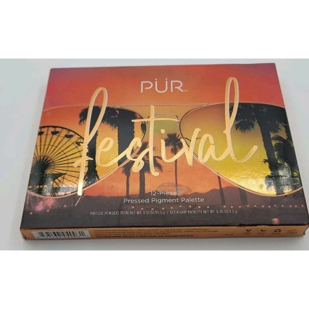 New PUR Cosmetics Coachella Stagecoach Festival‎ Pressed Eyeshadow Palette