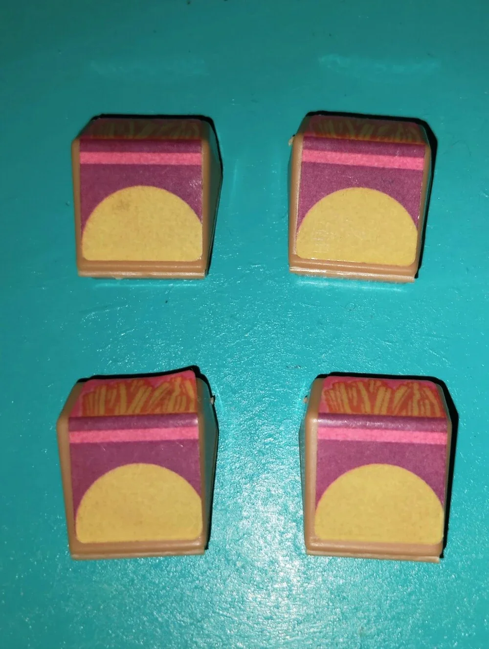 Barbie doll food hamburger & french fries fast food