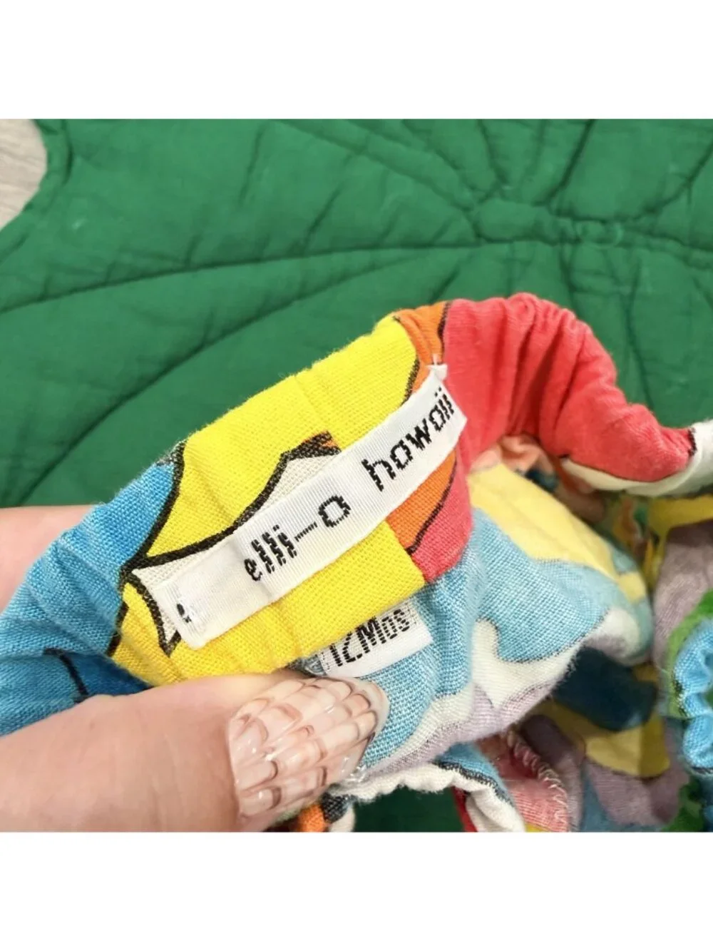 elli-o Hawaii 12M Vintage Hawaiian Fabric Handmade Retro Shorts