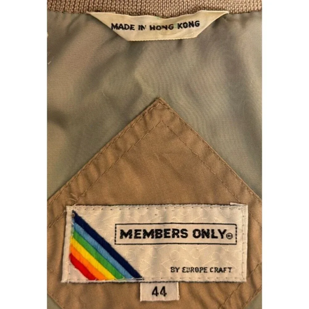 Members Only jacket racer