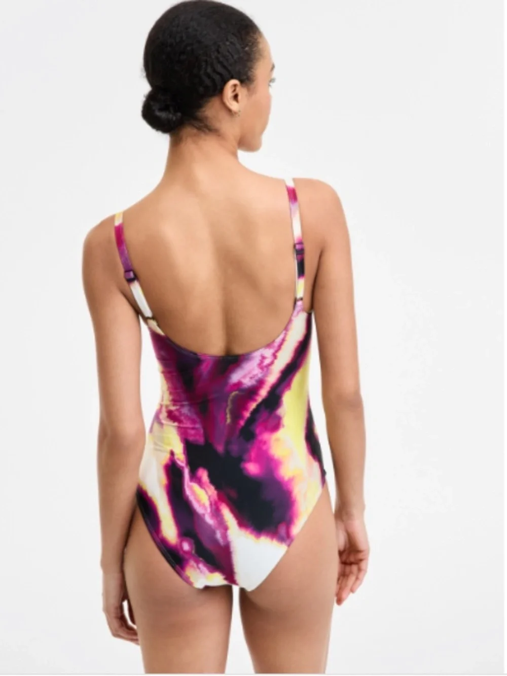 Dkny Women's Crossover Ruched One-Piece Swimsuit  Multicolor Size M 11602
