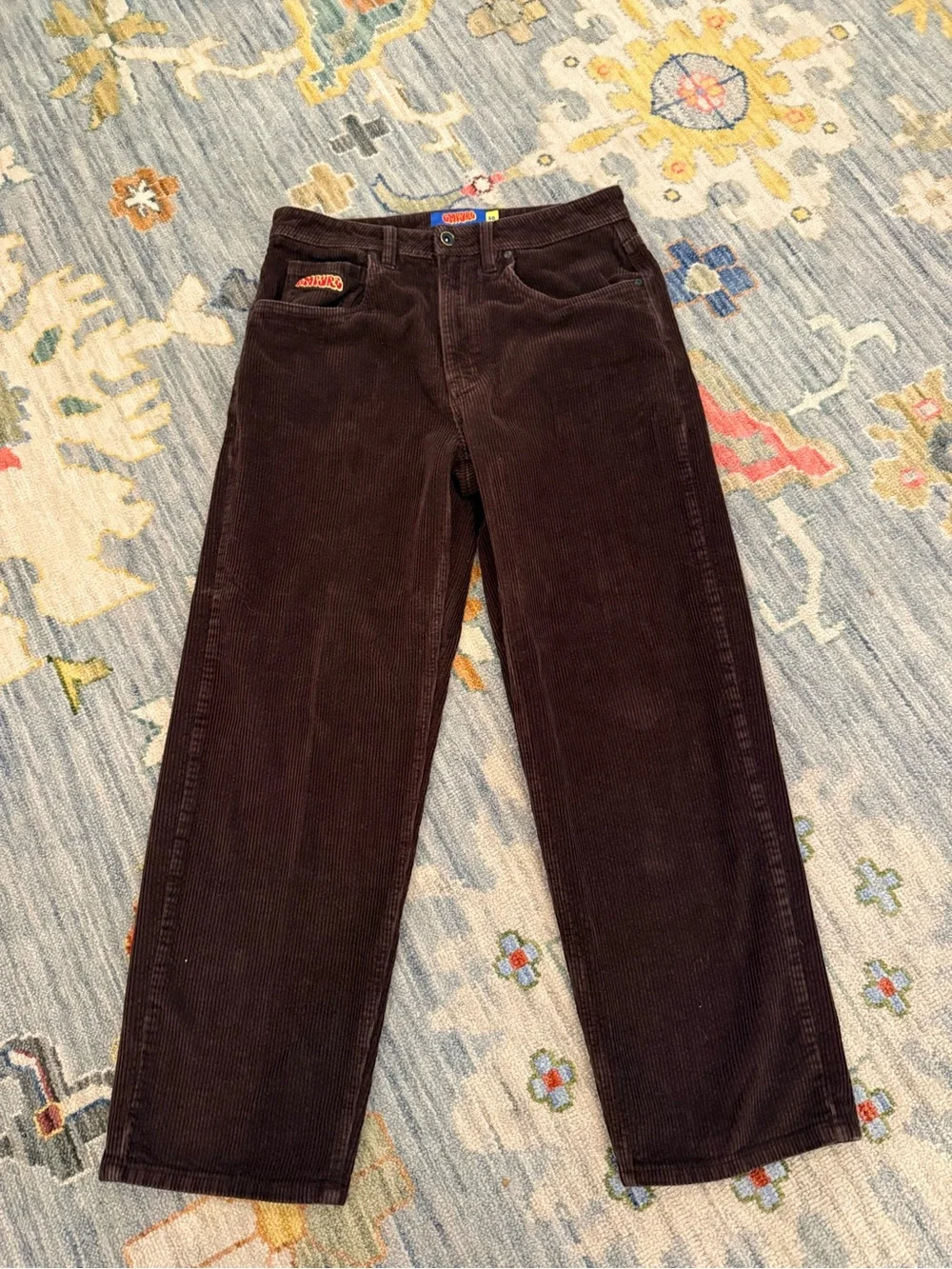 EMPYRE Relax brown cotton corduroy pants (men and women) Sz 30 unisex zumies