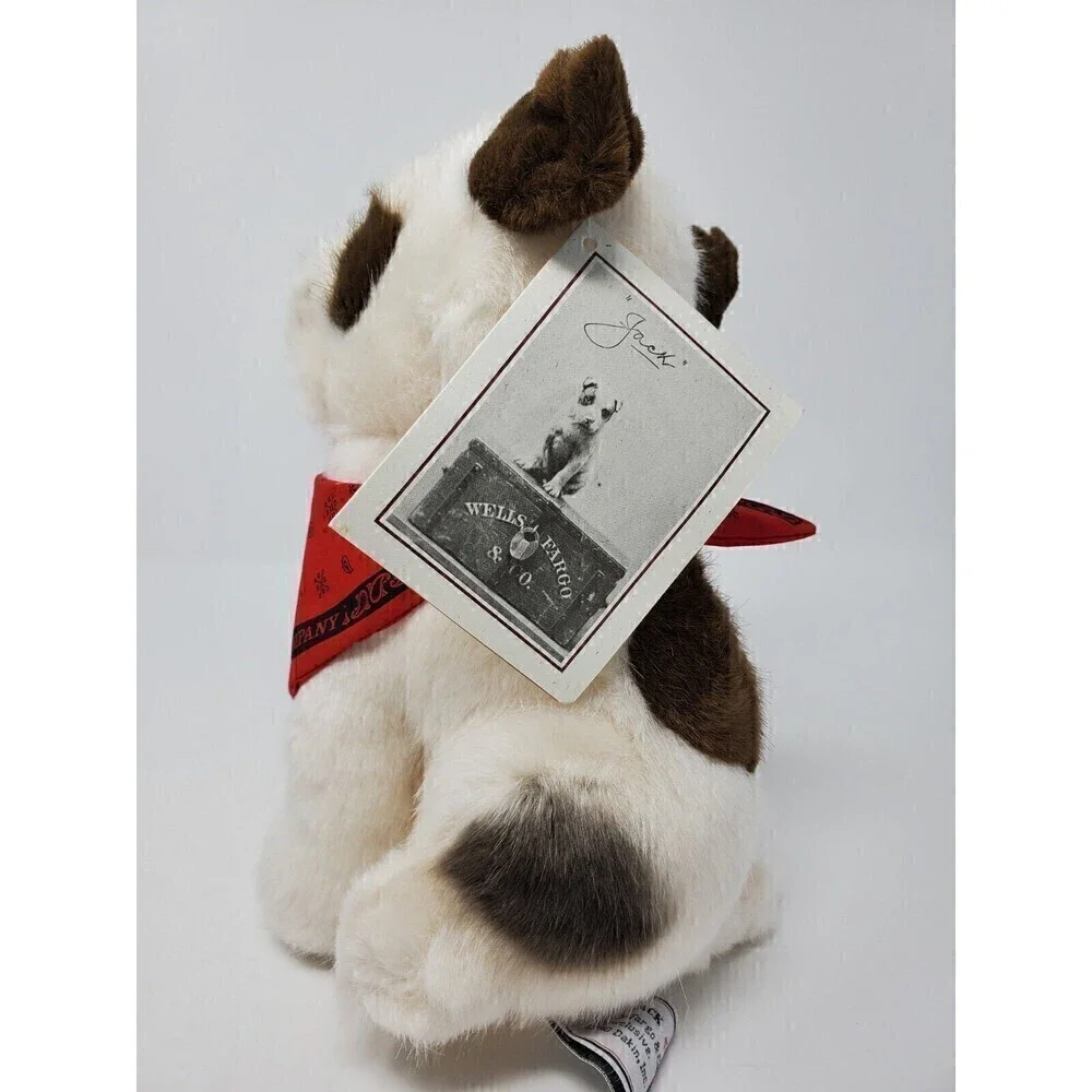 WELLS FARGO GIFT COLLECTIBLE LOT JACK THE DOG PLUSH & STAGECOACH COFFEE MUG