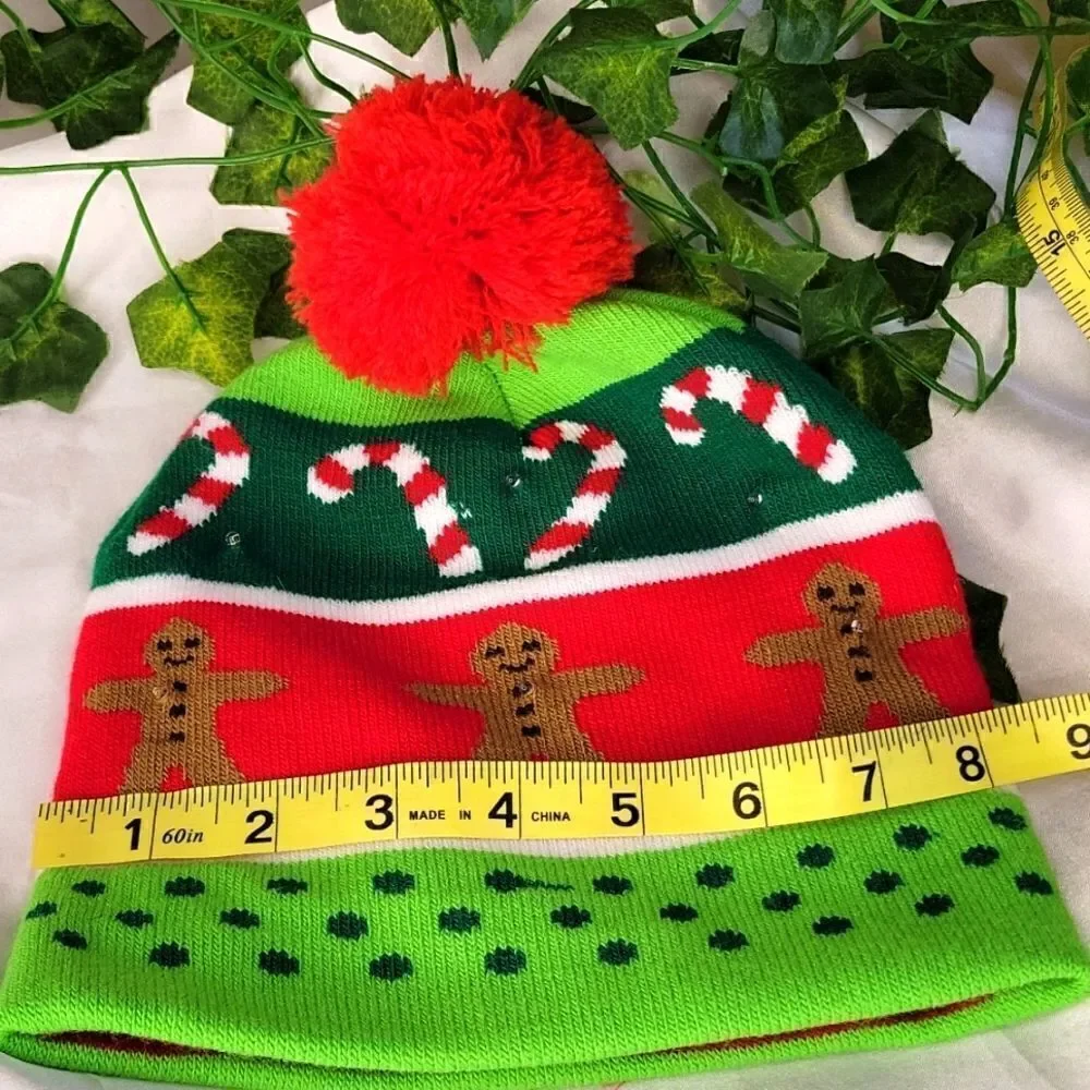 Ugly Christmas Hat. Lights Up. OSFA. Like New.