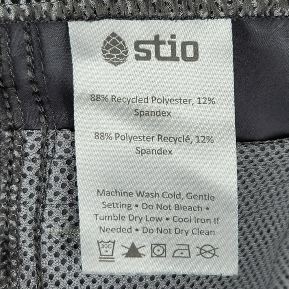 Stio CFS Board Pant Mens 38 Gray Outdoor Hiking Stretch Performance 200130-110