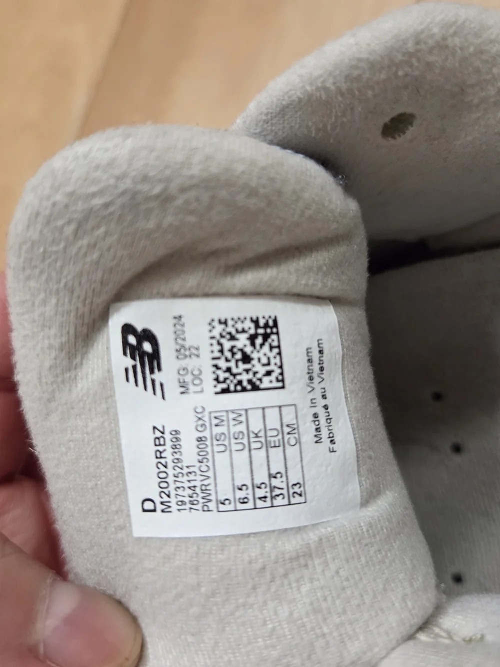 New Balance 2002R Sneakers in Light Blue and Beige