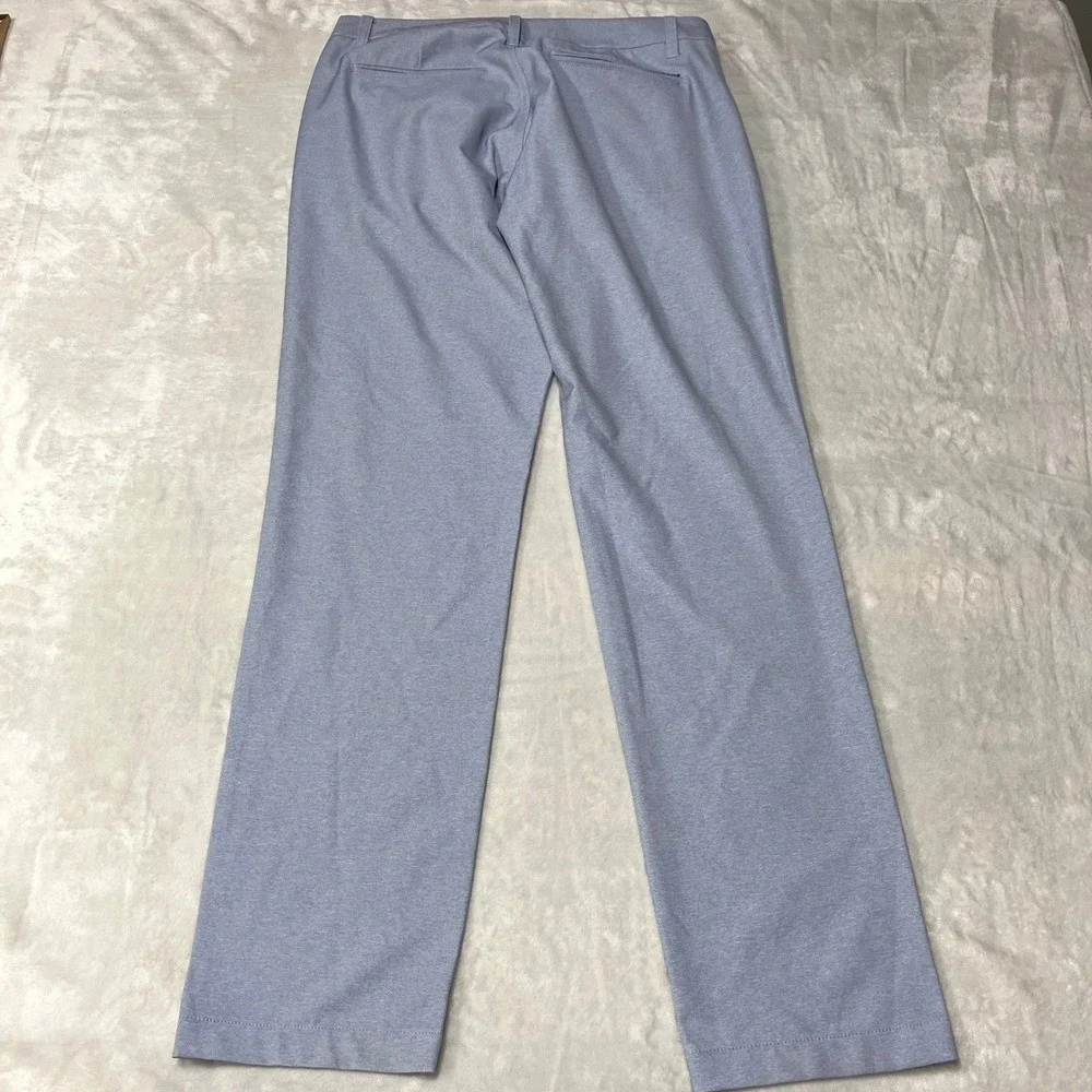 Bonobos Golf Pants Athletic Fit Heathered Blue Performance Trousers Mens 31x32
