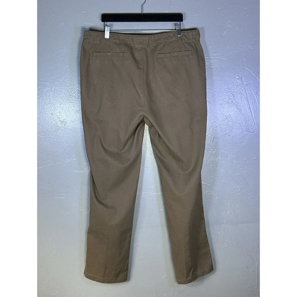 Men's Scottevest Tec Khaki Chino Pants Tan Size 40x34 100% Cotton
