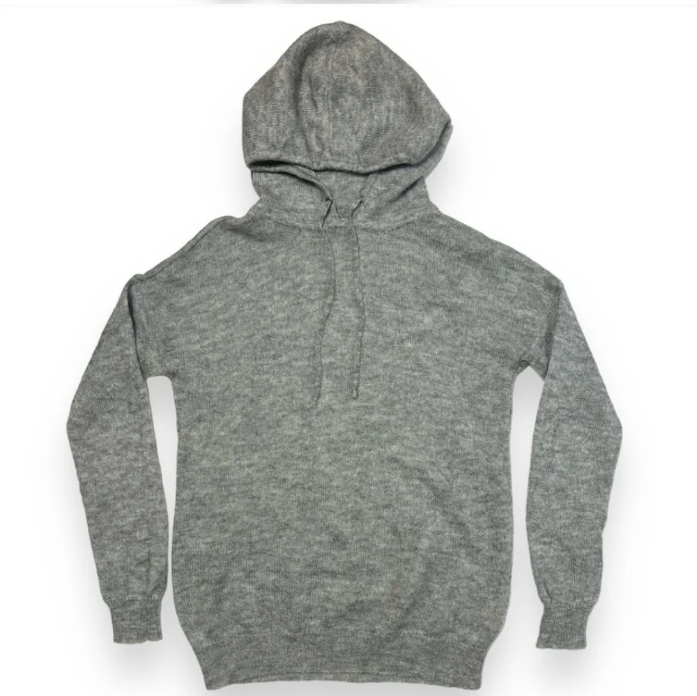 WALLACE Mohair Blend Loose Knit Hooded Sweater