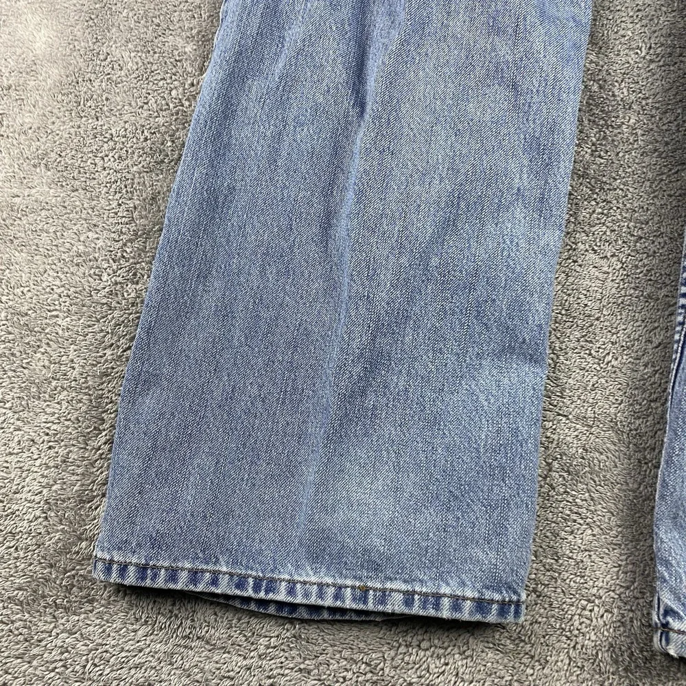 Signature by Levi Strauss‎ Loose Straight Mens 38x32 Blue Light Wash Mid Rise