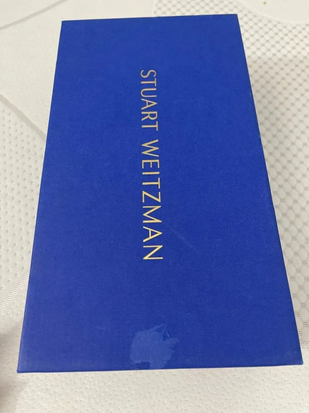 Stuart Weitzman $475 Claris Red Patent Leather Rhinestone Slingback 7.5 NEW