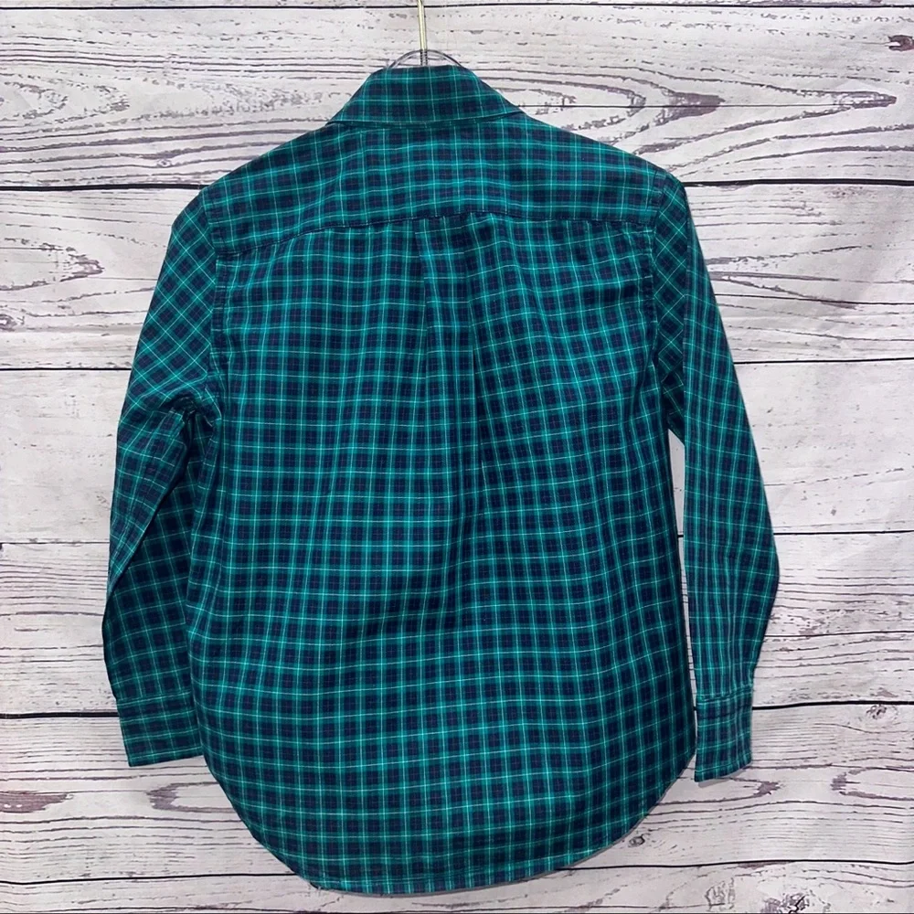 Ralph Lauren Boys Plaid Button Down Shirt size 4/4T