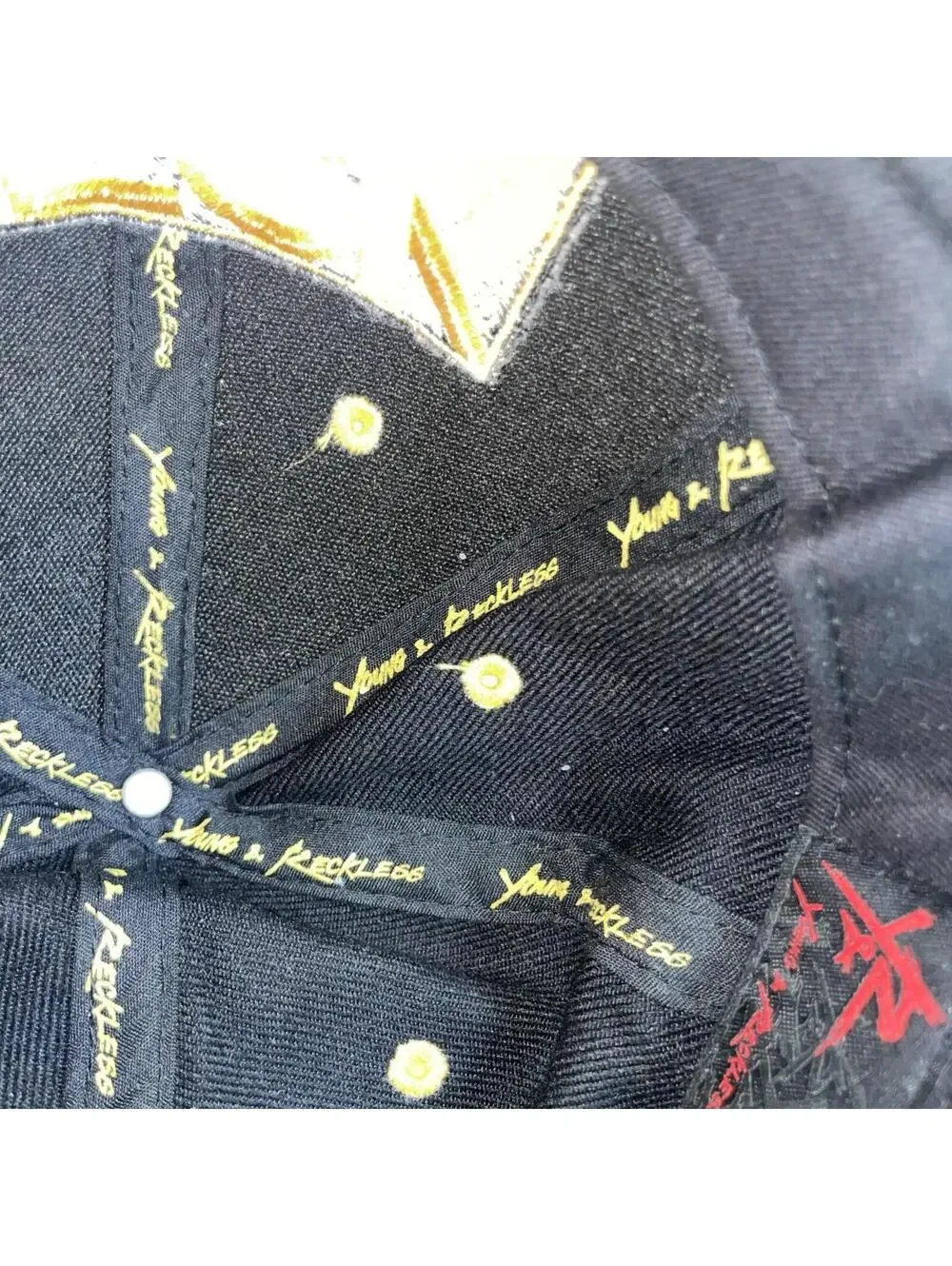 Young & Reckless Y&R LA Mens Black Yellow Snapback Baseball Hat Cap OSFM