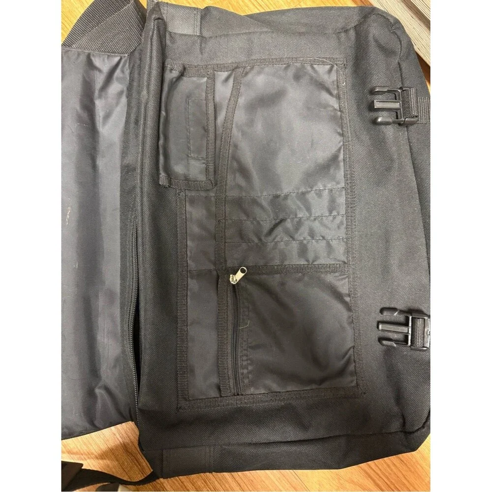 American Tourister Black & Blue Messenger Laptop Bag Travel Work Shoulder Bag