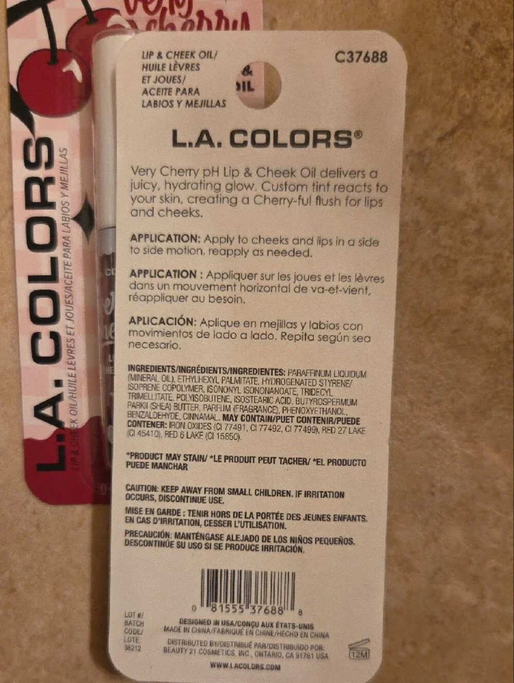 L.A. Colors hydrating lip