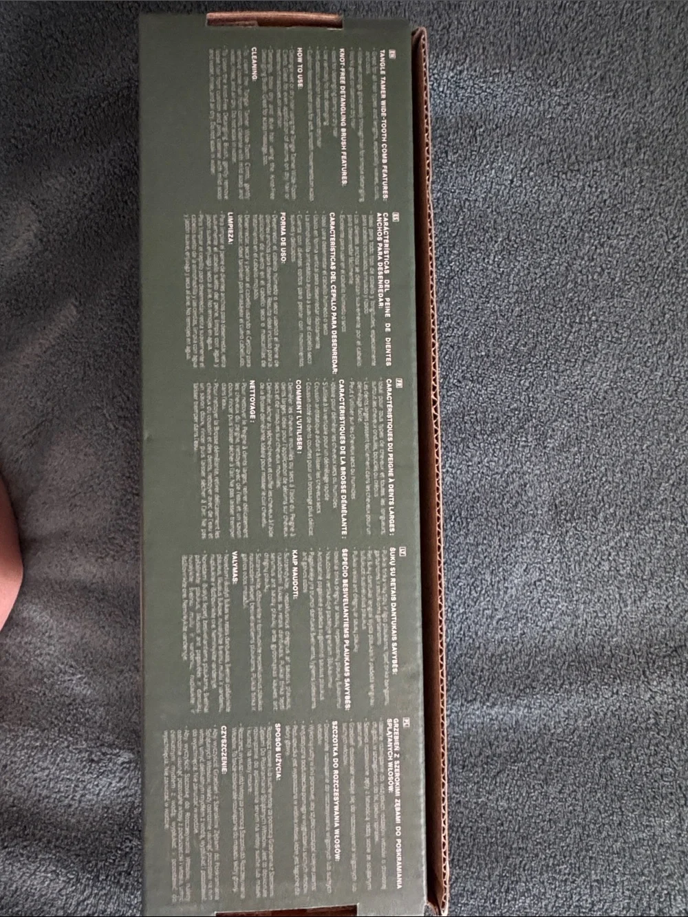 Monat wood detangling comb and brush set