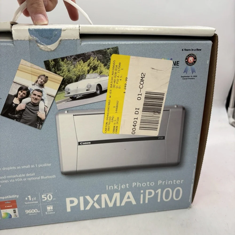 Canon PIXMA iP100 Mobiler USB Drucker in Box Used Tested and Working