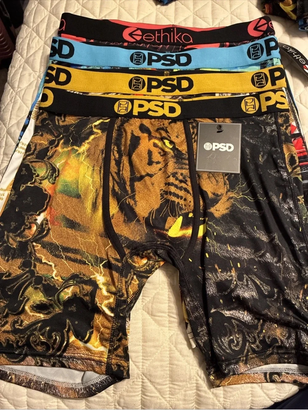 PSD/Ethika mens boxer briefs lot of 4 size large
