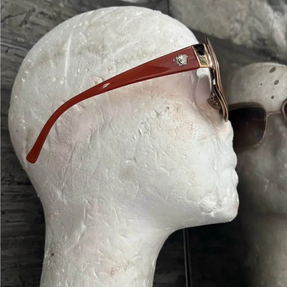 VERSACE vintage sunglasses open lens glasses squared frames 2044 accessory y2k