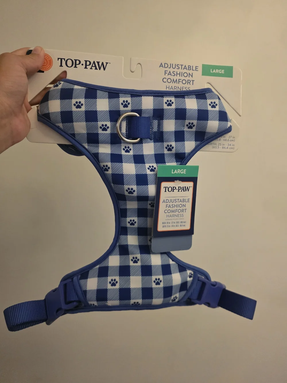 Top Paw Blue Adjustable Comfort Dog Harness