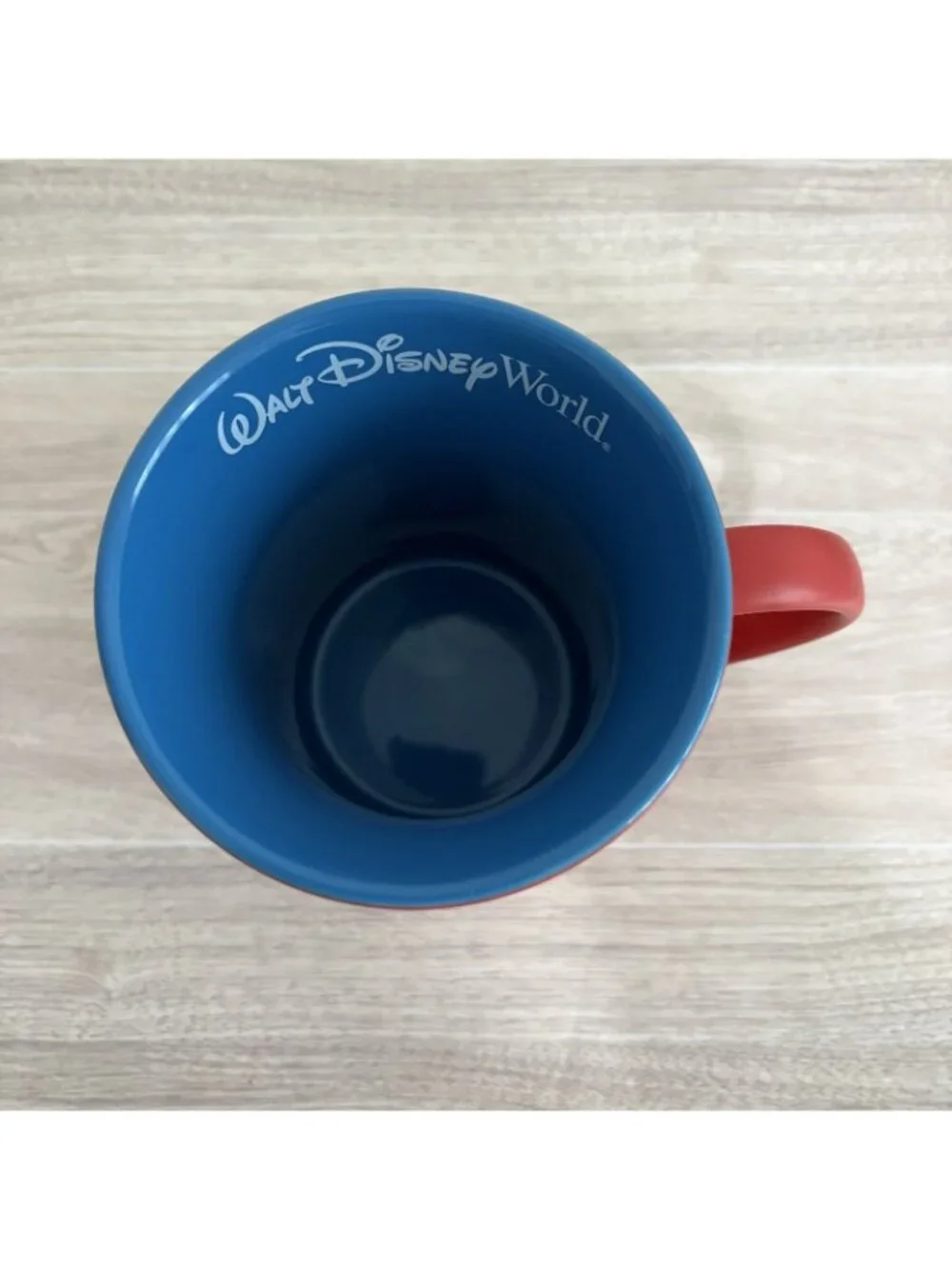 Disney Parks Mickey Mouse Red Silhouette Pattern Ceramic Coffee Mug
