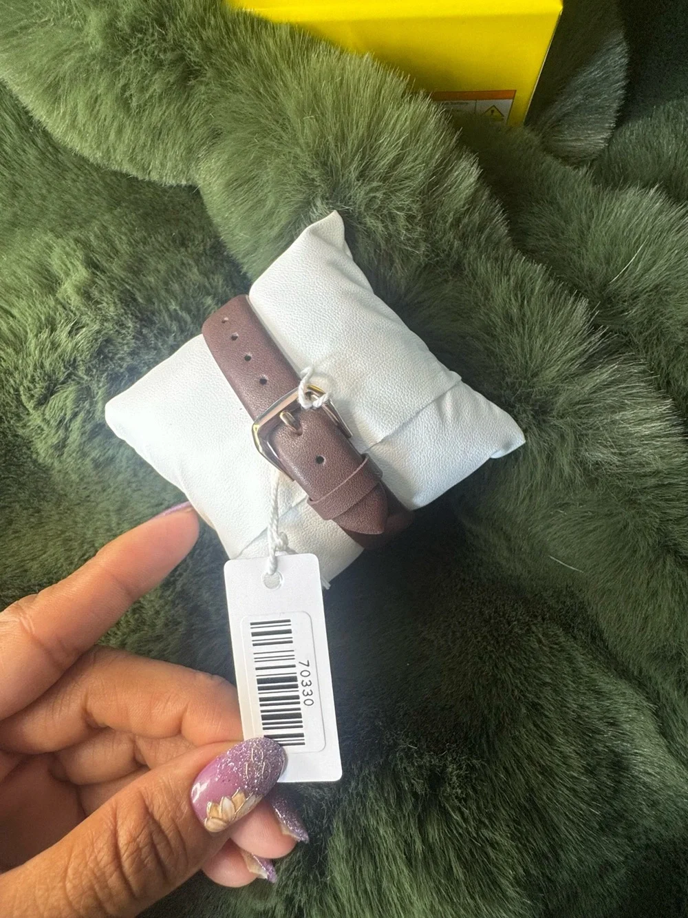 Invicta Rose Gold and Brown Crystal Dial Leather Strap Watch