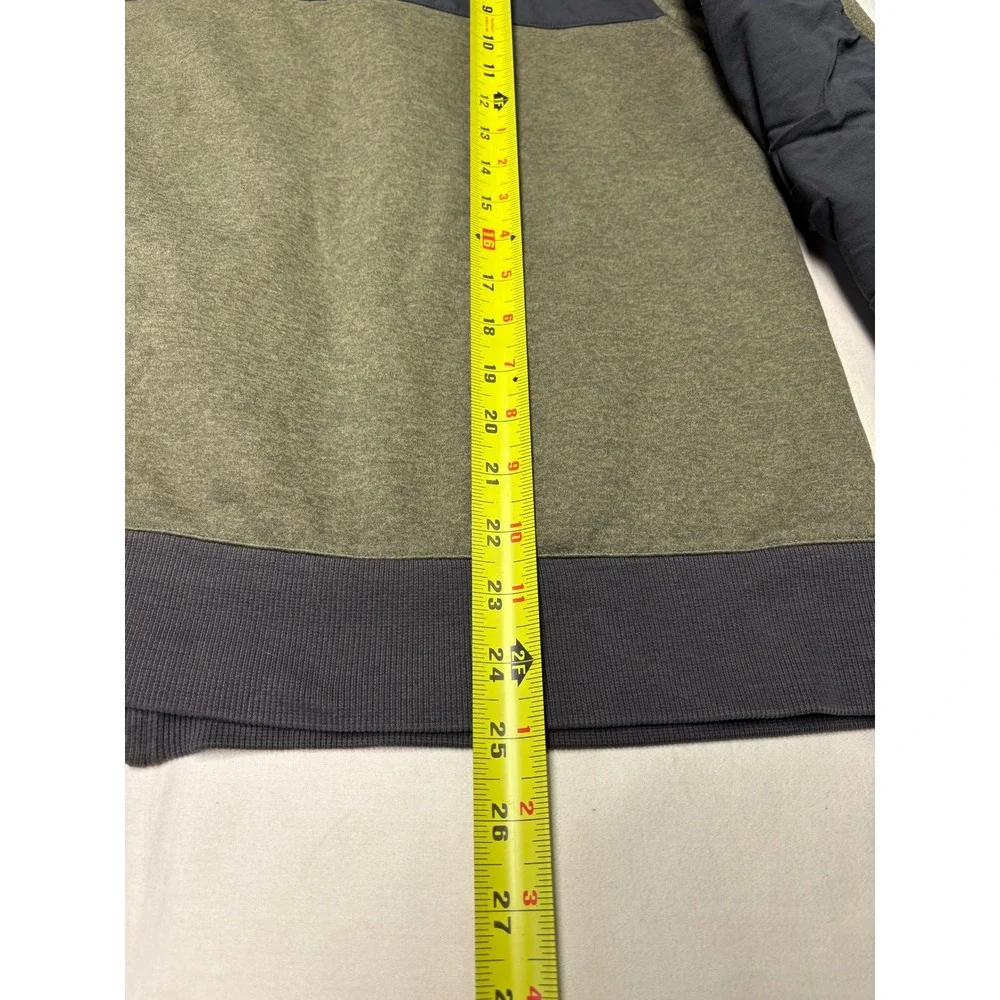 The North Face Mens M Grey‎ Khaki Sherpa Lined Full Zip Hoodie Jacket