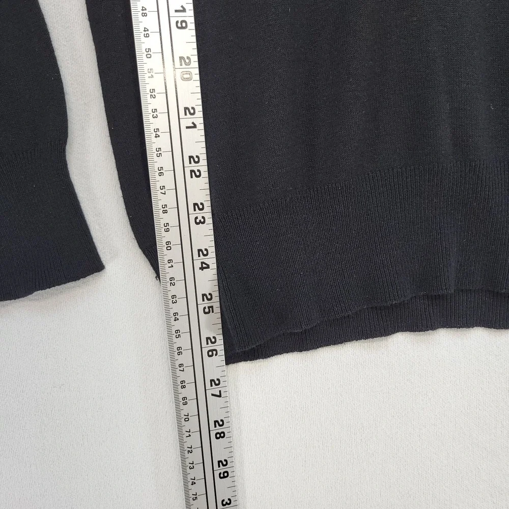 VTG Banana Republic Sweater Mens XS Black Wool‎ Cashmere Silk Blend